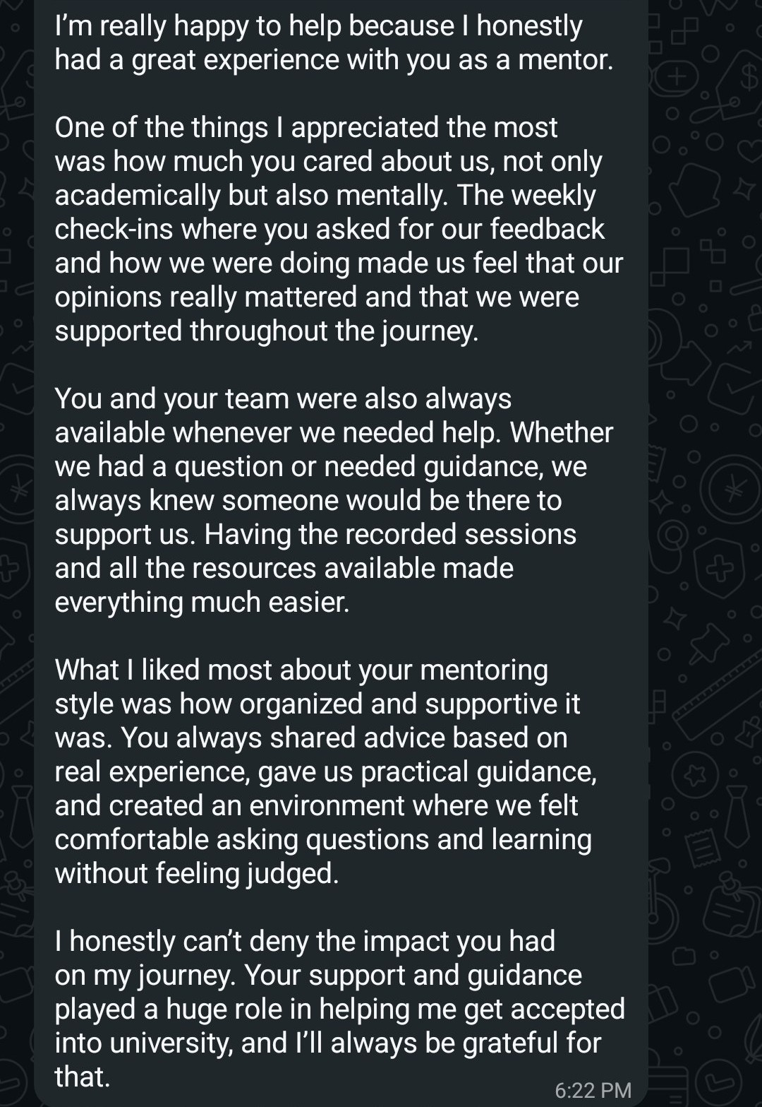 WhatsApp Testimonial Mimouna Jawad